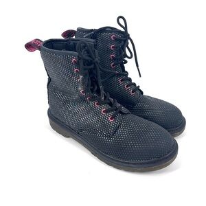 Dr. Martens Delaney Youth Sz 5M Side Zip Lace Up Boots